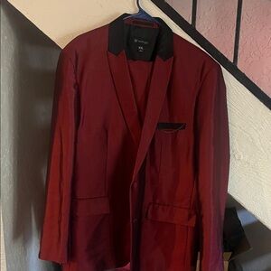 INC International Concepts Deep Red 2 piece suit